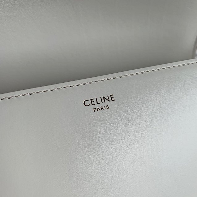 2019 Celine original calfskin large triomphe bag 187353 white