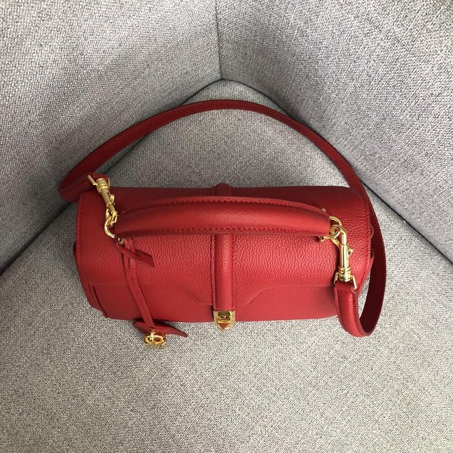 celine original grained calfskin small 16 bag 188003 red