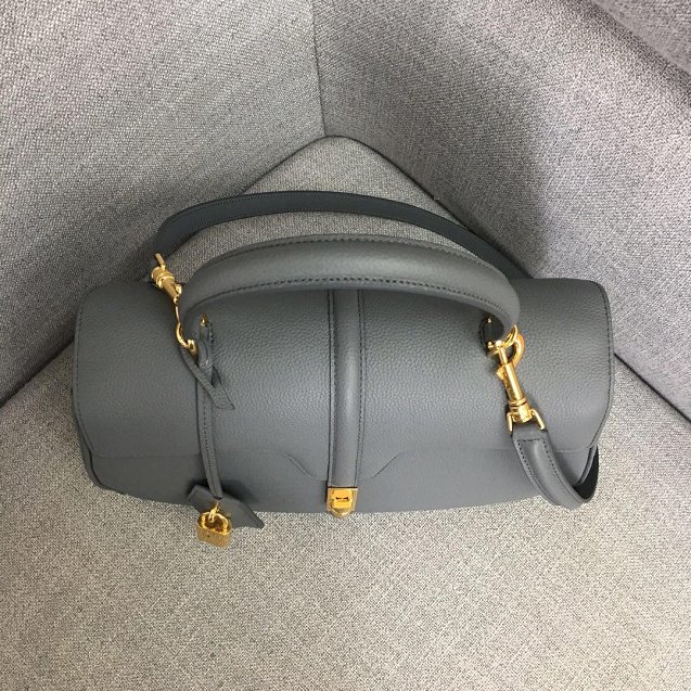 celine original grained calfskin medium 16 bag 187373 grey