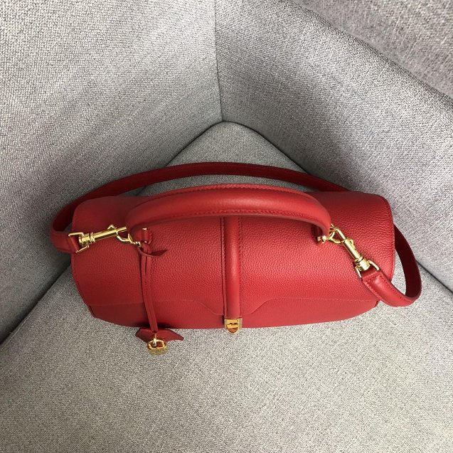 celine original grained calfskin medium 16 bag 187373 red