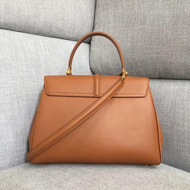 celine original smooth calfskin medium 16 bag 187373 camel