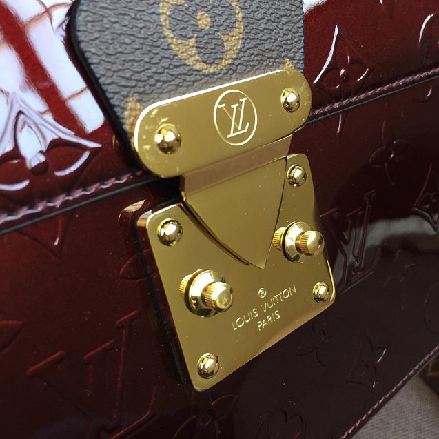 2021 louis vuitton original vernis leather spring street bag m90374 burgundy