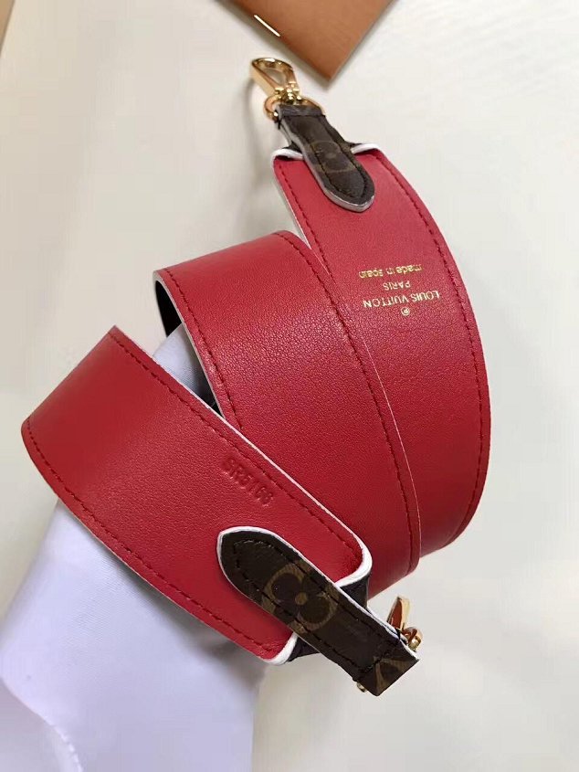 Louis vuitton original monogram long strap LV00006 red