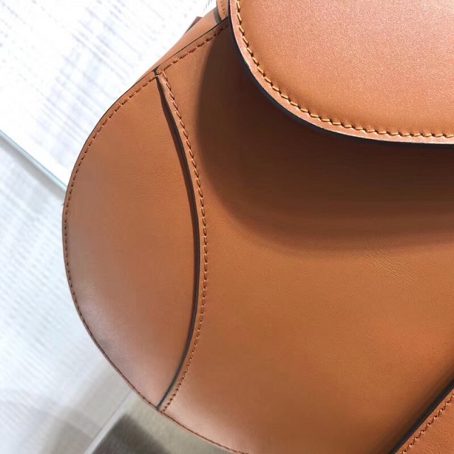 2019 Dior original calfskin saddle bag M0446 caramel