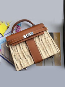 Hermes original picnic mini kelly 20 bag H50002 coffee