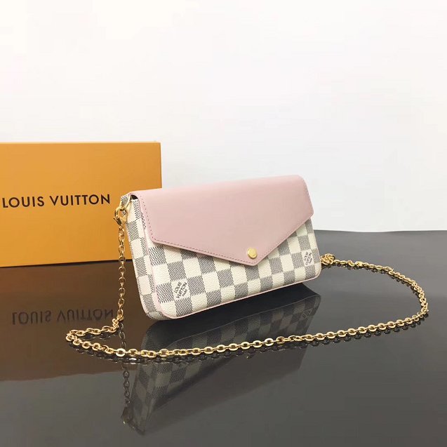 Louis vuitton original damier azur pochette felicie N60235