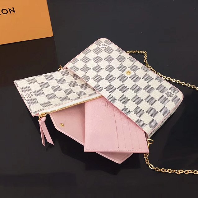 Louis vuitton original damier azur pochette felicie N60235