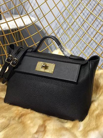 Hermes original togo leather kelly 2424 bag H03699 black