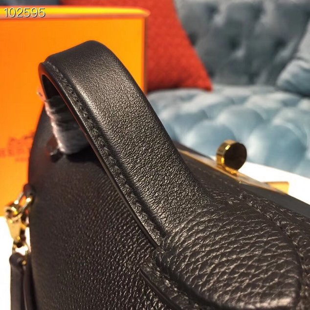 Hermes togo leather kelly 2424 bag H03699 black