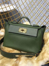 Hermes original togo leather kelly 2424 bag H03699 khaki