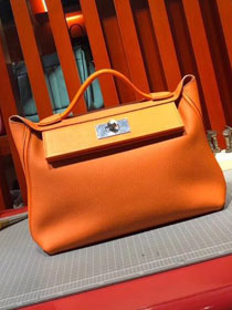 2019 Hermes original togo leather kelly 2424 bag H03699 orange