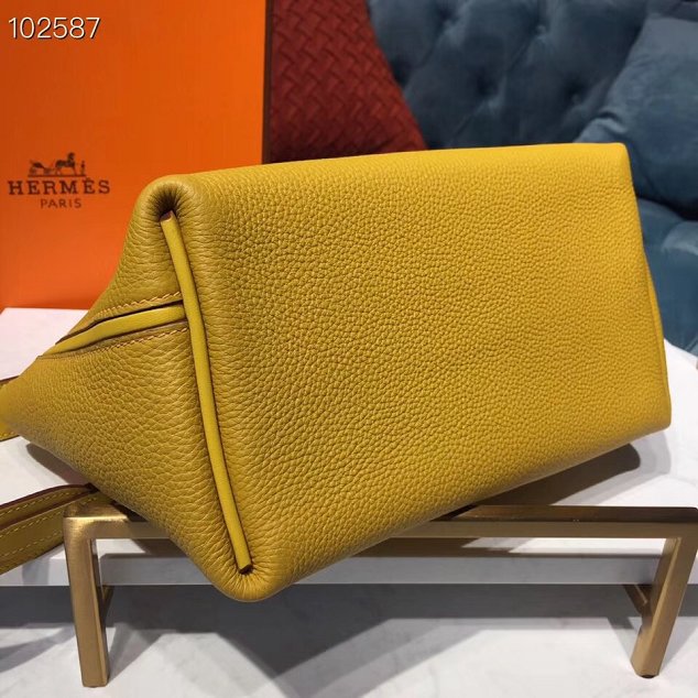 Hermes togo leather kelly 2424 bag H03699 yellow