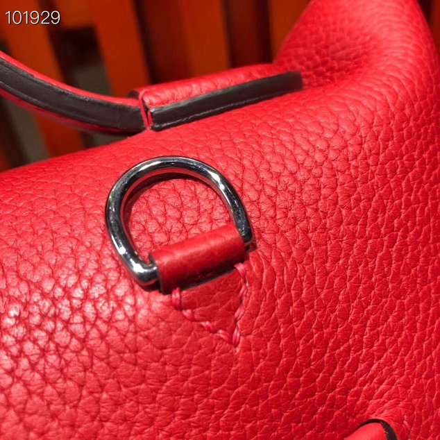 Hermes togo leather small kelly 2424 bag H03698 red