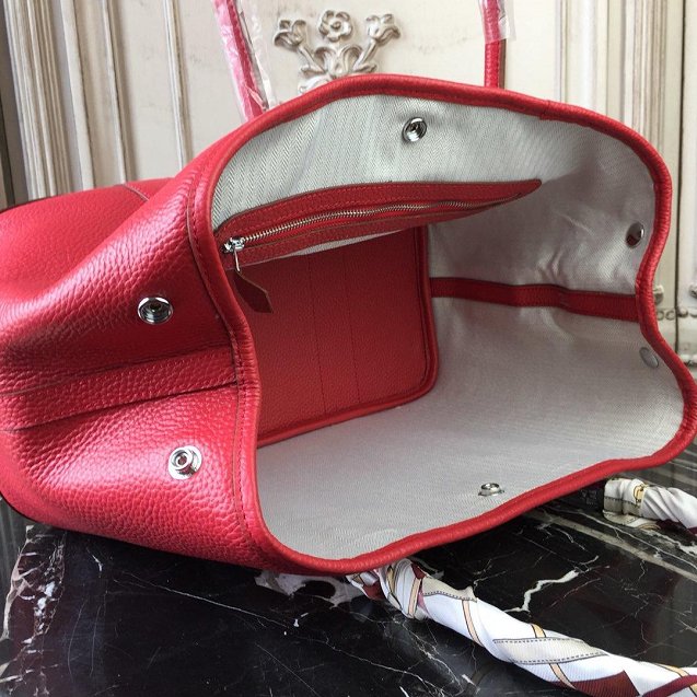 Hermes calfskin large garden party 36 bag G360 red