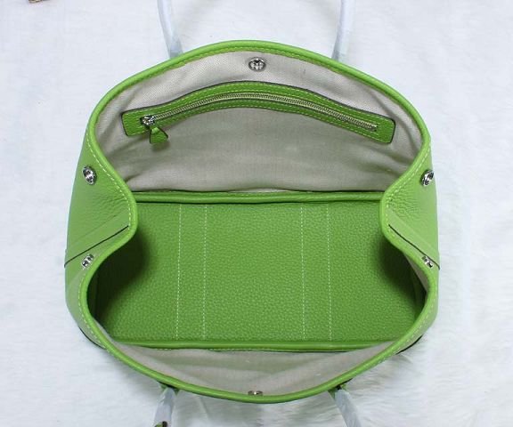 Hermes calfskin small garden party 30 bag G300 green