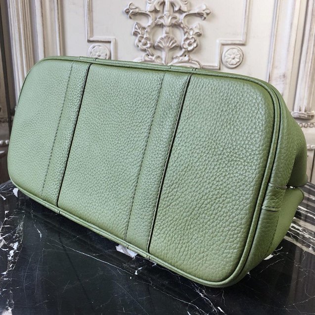 Hermes calfskin small garden party 30 bag G300 vert veronese