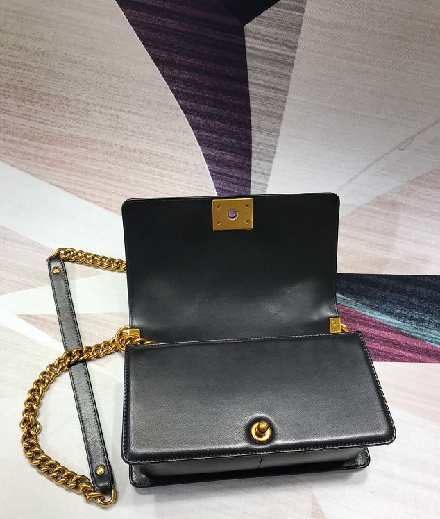 CC original python leather medium le boy handbag A94804 black&purple
