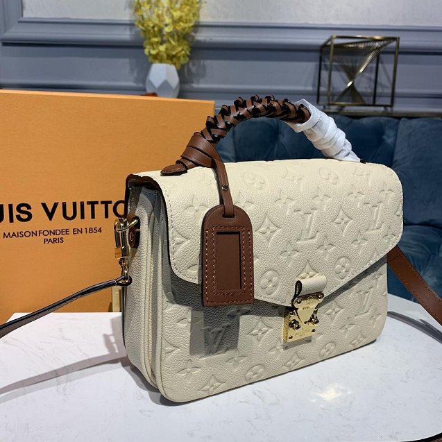 2019 louis vuitton original monogram empreinte metis M43941 beige