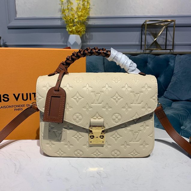 2019 louis vuitton original monogram empreinte metis M43941 beige