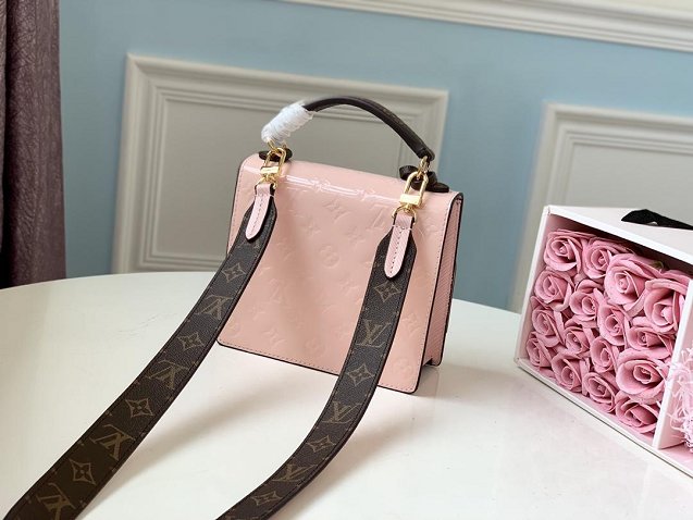 louis vuitton original vernis leather spring street bag m90468 pink