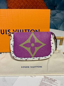 Louis vuitton monogram micro pochette accessories M67579 purple