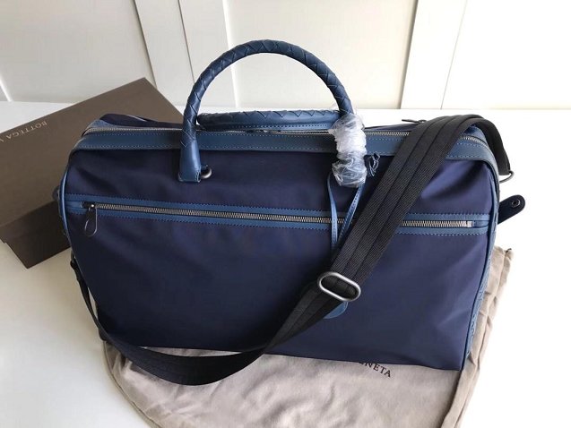 BV original nylon mens luggage 445350 navy blue