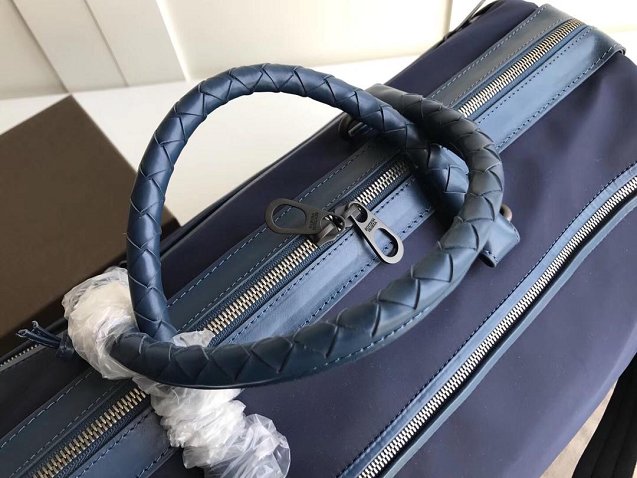 BV original nylon mens luggage 445350 navy blue
