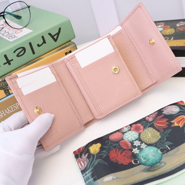 GG calfskin wallet 546584 pink