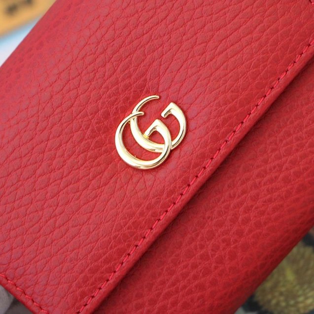GG calfskin wallet 546584 red
