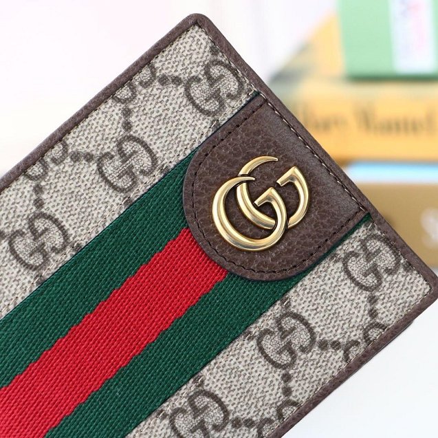 GG canvas wallet 557702 coffee