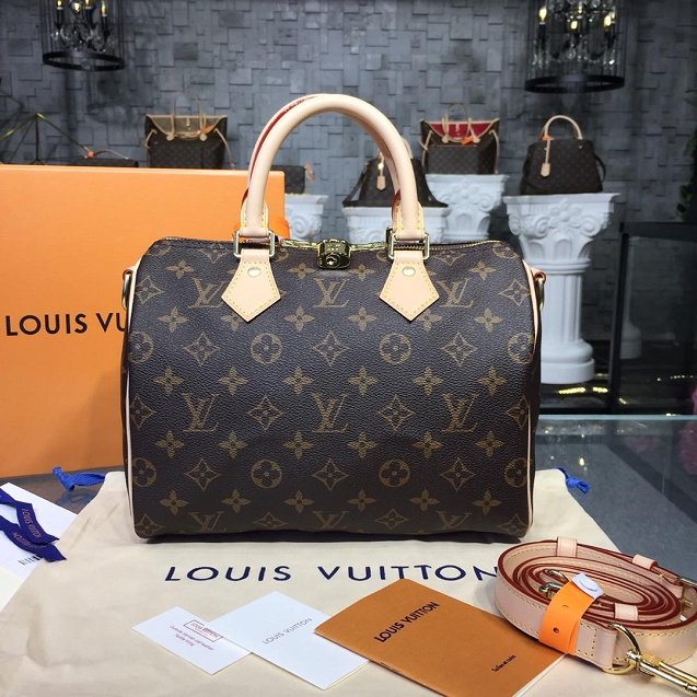 Louis vuitton original handmade monogram canvas speedy 25 M41113