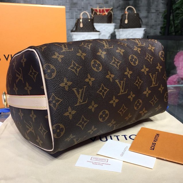 Louis vuitton original handmade monogram canvas speedy 25 M41113