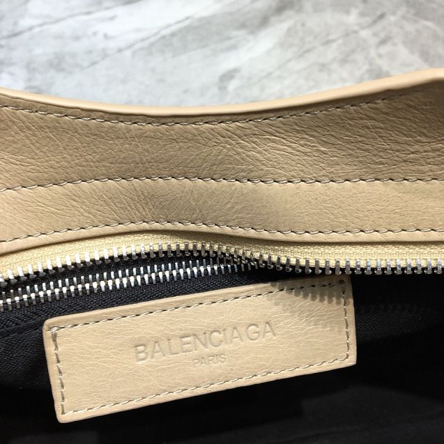 2020 Balenciaga original aged calfskin mini city bag 300295 apricot