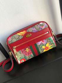 2018 GG original canvas ophidia flora mini bag 517350 red