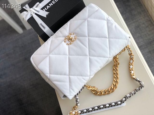 2020 CC original lambskin 19 maxi flap bag AS1162 white