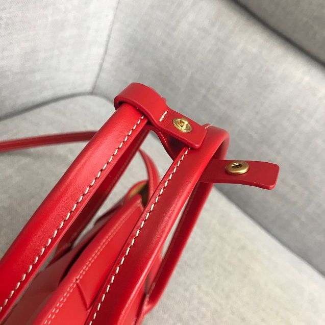 2020 BV original smooth calfskin mini arco 29 bag 600606 red