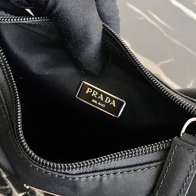 Prada original nylon mini hobo bag MV519 black