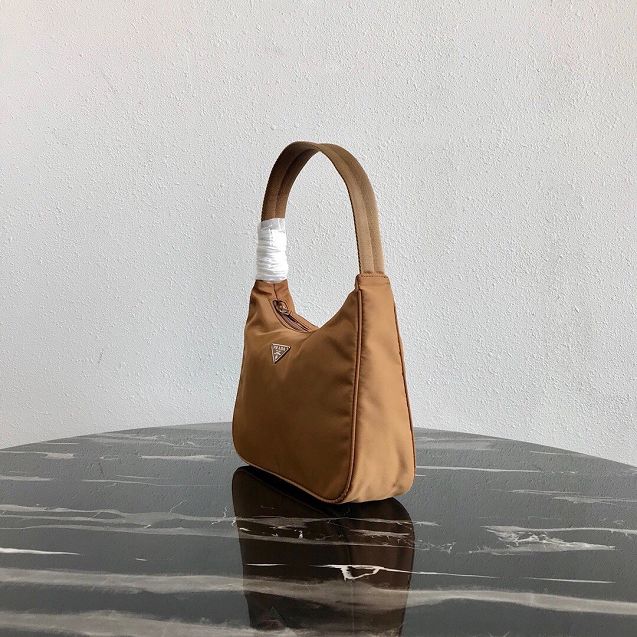 Prada original nylon mini hobo bag MV519 caramel