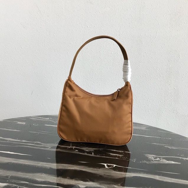 Prada original nylon mini hobo bag MV519 caramel