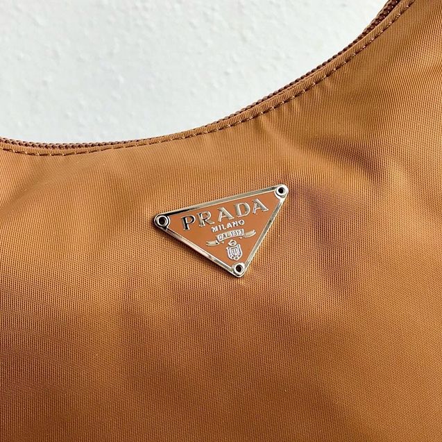 Prada original nylon mini hobo bag MV519 caramel