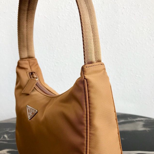 Prada original nylon mini hobo bag MV519 caramel