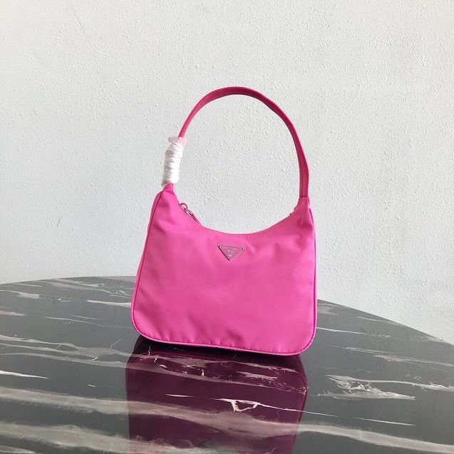 Prada original nylon mini hobo bag MV519 pink