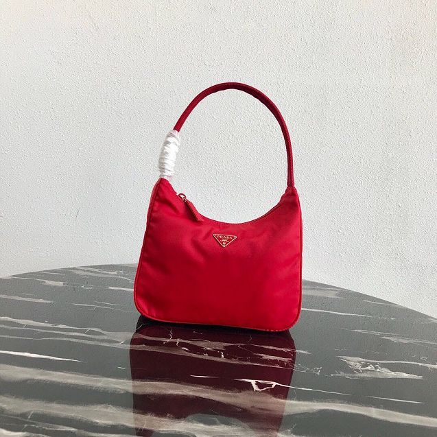 Prada original nylon mini hobo bag MV519 red