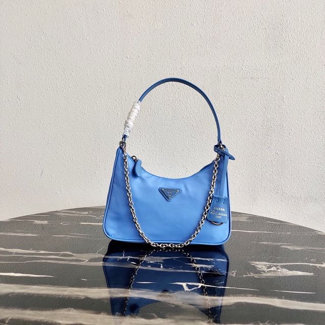 Prada original nylon re-edition 2005 mini bag 1NE204 blue