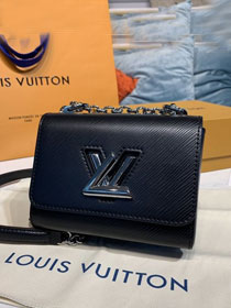 Louis vuitton original epi leather twist mini handbag M56117 black