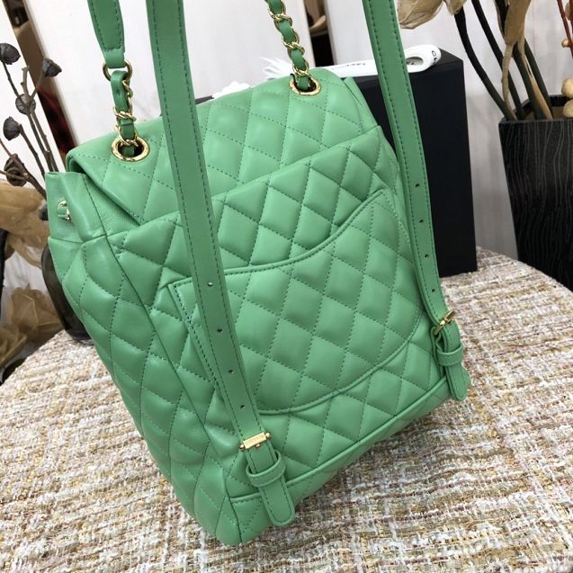 CC original lambskin medium backpack A91121 green