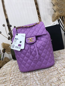 CC original lambskin medium backpack A91121 purple