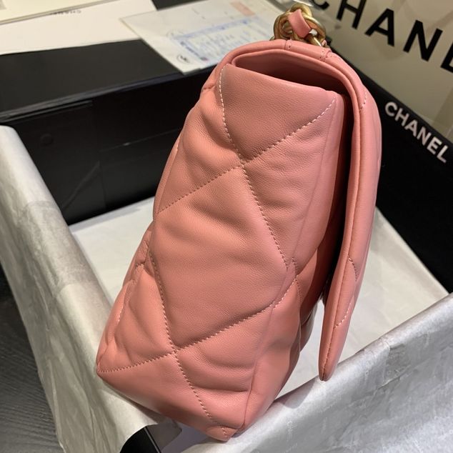 2020 CC original lambskin 19 maxi flap bag AS1162 pink