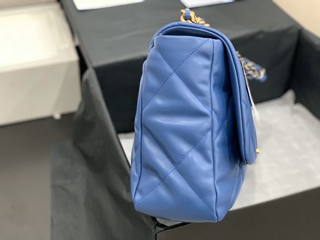 2020 CC original lambskin 19 maxi flap bag AS1162 royal blue