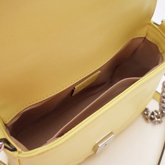 GG marmont original calfskin mini top handle bag 547260 yellow